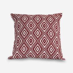 Geometric Christmas Pillow Cover Handmade Cotton Cushion - thumbnail 2
