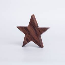 Wooden Star Made Of Walnut // Christmas Decoration Three Pieces - thumbnail 3
