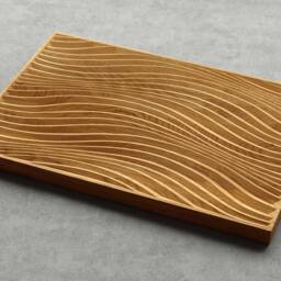 Wall Art Wooden Wall Decor Ocean Waves Accent Minimalist Coastal Living Room Beach House Bedroom Wood Sculpture Housewarming Gif - thumbnail 2