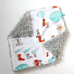 Dream Lovie. Security Blanket. Personalized Lovey. Faux Fur Let's Explore. Mini Baby Minky Shower Gift - thumbnail 3