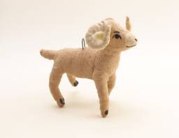 Spun Cotton Big Horn Sheep Ram Ornament/Figure