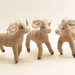 Spun Cotton Big Horn Sheep Ram Ornament/Figure - thumbnail 4