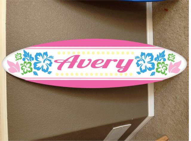 Custom Surfboard Wall Decor Hawaiian Beach Theme - 48 - image 1