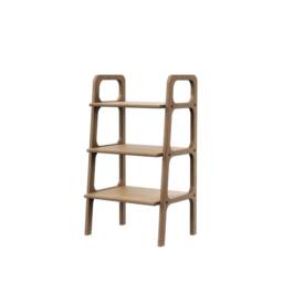 Mid Century Modern Bookcase Wooden Ladder Shelf, Home Decor - thumbnail 4