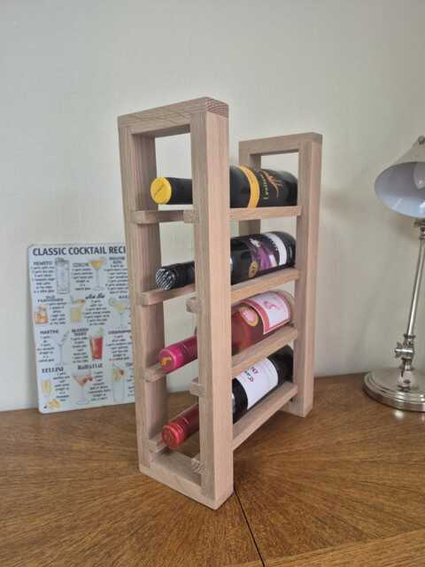 Solid Oak Wine Rack - image 1