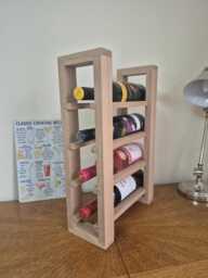 Solid Oak Wine Rack