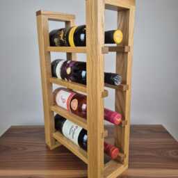 Solid Oak Wine Rack - thumbnail 2