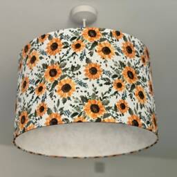 Sunflower Lampshade, Sunflower Lamp, Lighting, Home Decor, Ceiling Lampshade, Table Lampshade - thumbnail 2