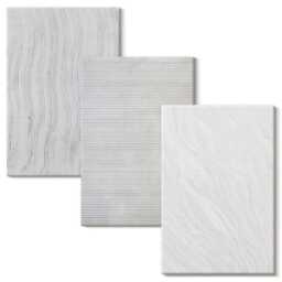 Canvas Set Of 3 - Bright String Structures Patterns in The Sand, Gray Wall Art, Natural Textures Decor - thumbnail 2