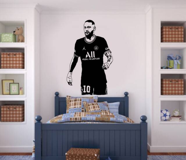 Neyymar Jr. Wall Decal Life-Size Peel & Stick Soccer Decor - image 1