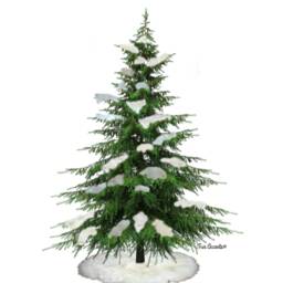 Faux Fur Christmas Tree Snow Drifts - Holiday Decor - thumbnail 1