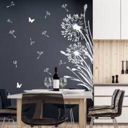 Wall Sticker Dandelion With 25 Flying Seeds & Butterflies Wall Living Room Bedroom Decal Z322 - thumbnail 2