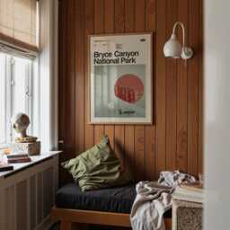 Bryce Canyon National Park Mid-Century Travel Poster, Abstract Minimalist Art Print, Utah Poster - thumbnail 3
