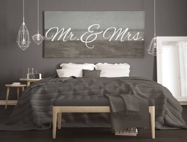 "Vinyl Wall Art Decal - ""Mr. & Mrs." - image 1