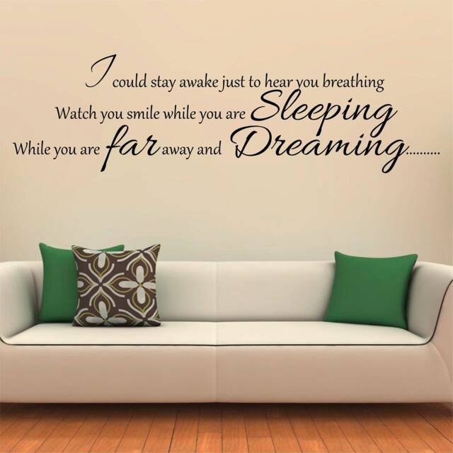 Aerosmith, I Don't Want To Miss A Thing - 0107 Wall Art Decal, Transfer, Mural, Sticker, 75 Colours, 5 Sizes, Interior Or Exterior Use - image 1