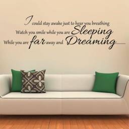 Aerosmith, I Don't Want To Miss A Thing - 0107 Wall Art Decal, Transfer, Mural, Sticker, 75 Colours, 5 Sizes, Interior Or Exterior Use - thumbnail 1