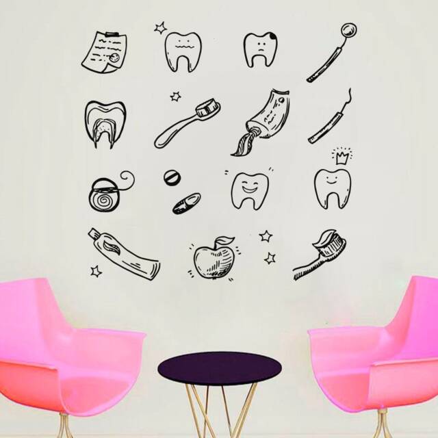 Dental Clinic Wall Decal Tooth Decor Sticker 2584 - image 1