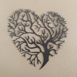 Metal Art Wall Hanging Tree Heart Heart Tree Of Life Metal
