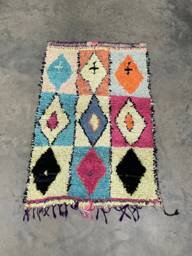 Boucherouite Rug/Runner - Approximately 179x114cms - thumbnail 1