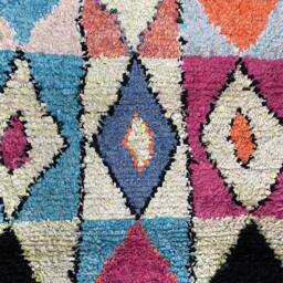 Boucherouite Rug/Runner - Approximately 179x114cms - thumbnail 3