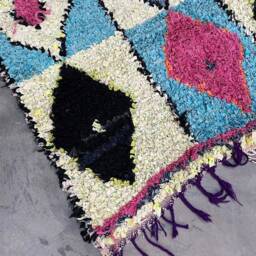 Boucherouite Rug/Runner - Approximately 179x114cms - thumbnail 2