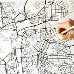 Prague Watercolor Map & Architectural Sketch Print Czech Republic City Block Plan - Art Print Wedding Graduation Travel Gift - thumbnail 3