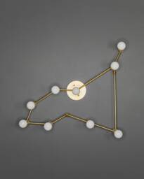 Capricorn Zodiac 9 Light Modern Industrial Vanity Mid Century Bathroom - thumbnail 1