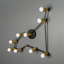 Capricorn Zodiac 9 Light Modern Industrial Vanity Mid Century Bathroom - thumbnail 3