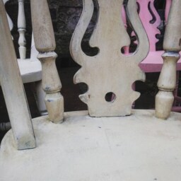 Antique Finish Distressed Mismatched Vintage Dining Chairs in Annie Sloan Chalk Paint - Painted To Order - thumbnail 2