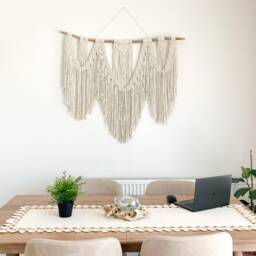 Extra Large Macrame Wall Hanging, Bohemian Decoration, Woven Mural, Housewarming Gift, Headboard - thumbnail 2