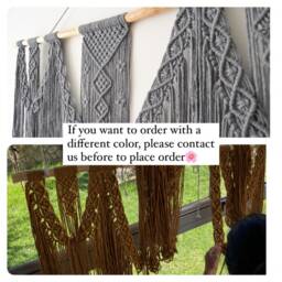 Extra Large Macrame Wall Hanging, Bohemian Decoration, Woven Mural, Housewarming Gift, Headboard - thumbnail 4