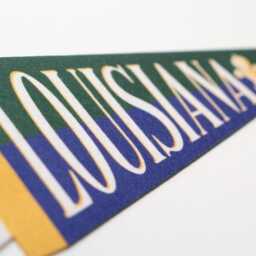 Louisiana Felt Pennant - Handcrafted Bayou Home Decor. Cajun Creole Souvenir. Jazz Wall Art. Unique Mardi Gras Gift. Usa Handmade - thumbnail 3