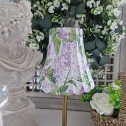 Cordless Touch Lamp. Beautiful Purple Wisteria & Floral Design Decoupaged Usb Rechargeable Table Lamp.cordless Four Stand Colours