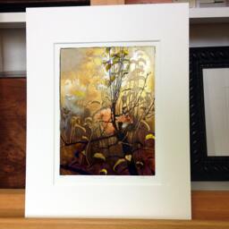 The Red Squirrel - Golden Edition Fine Art Print Gold Leaf Metallic - thumbnail 2