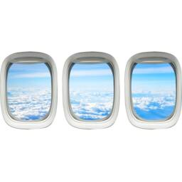 Vwaq Airplane Wall Decal For Kid - Plane Window Clings - Aviation Art Decor Ppw37 - thumbnail 2