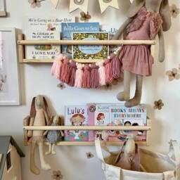 Tassel Garland - Custom Nursery Decor Bunting Wall Hanging Boho Yarn Pink Shelf - thumbnail 2