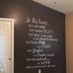In This House Wall Decal Family Rules Quote Sticker For Living Room, Kitchen, Hallway, Lounge - 178 - thumbnail 2
