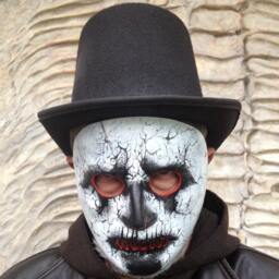 Zombie Face Mask, Halloween Masquerade Costume, Cylinder Demon Mask - thumbnail 4