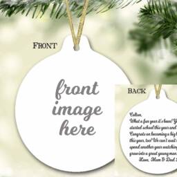 My First Unicorn Ornament - Christmas With Name Personalized Decoration - thumbnail 2