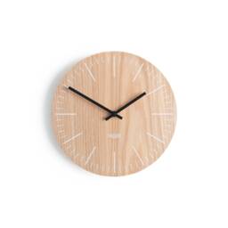 Wooden Wall Clock - Modern Minimal Design Home Decor Natural Wood- Large Handmade Silent Movement - thumbnail 2