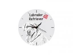 Labrador Retriever, Free Standing Mdf Floor Clock With An Image Of A Dog - thumbnail 1