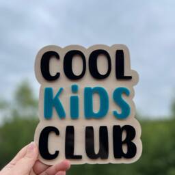 Cool Kids Club Sign - Wooden & Acrylic Nursery Wall Decor - thumbnail 3