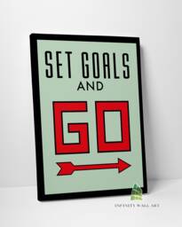 Monopoly Motivational Inspirational Quote Canvas Art Wall Print Picture Home Decor -C455 - thumbnail 1