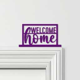 Door Topper Welcome Home Lettering Various Colours Top Of Decorative Sign - Novelty Wall Decor, Frame Art, Art - thumbnail 4