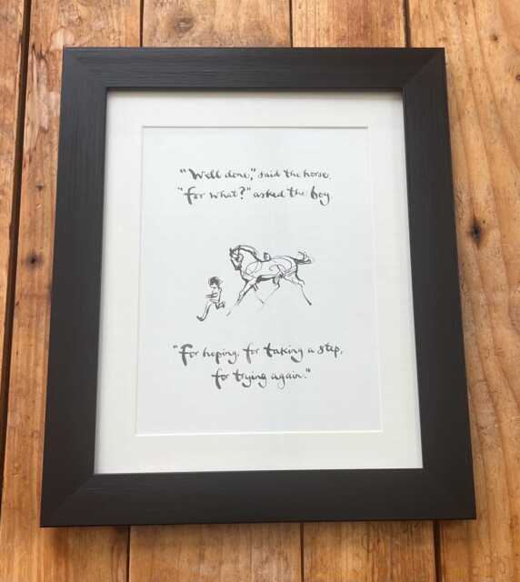 Framed Print From Always Remember - The Boy Mole Fox, Horse & The Storm By Charlie Mackesy
