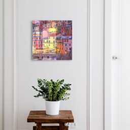 Colors Of The City Wall Mounted Key Cabinet, Yellow Industrial Box, Photographic Architecture, For Lovers Travel & Landscapes - thumbnail 1