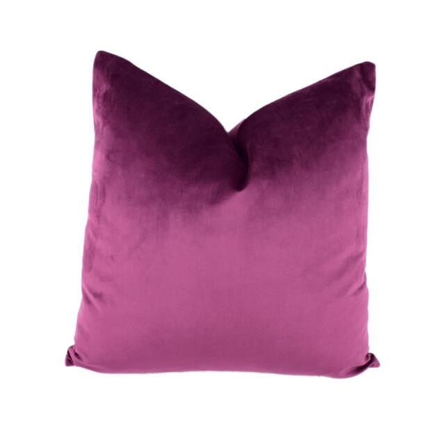 stunning Damson Purple Designer Velvet Cushion Cover - Handmade Throw Pillow Home Decor - image 1