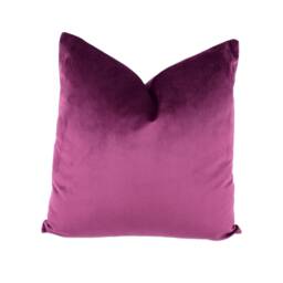 stunning Damson Purple Designer Velvet Cushion Cover - Handmade Throw Pillow Home Decor - thumbnail 1