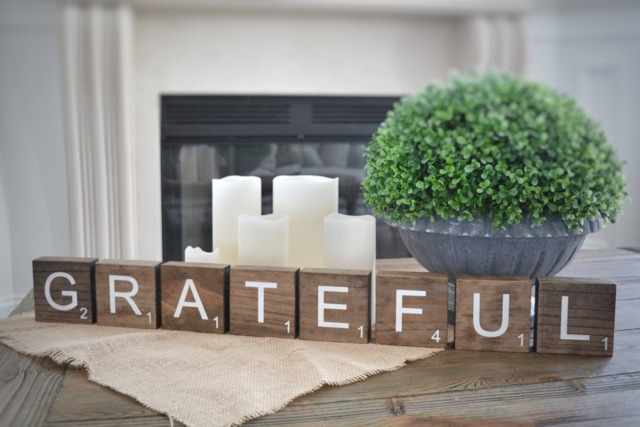 7-10 Freestanding Large Scrabble Letter Tile Wood Blocks For Mantel, Shelf, Table, Or Desk - Spell Any Name Word 3.5x3.5 Inches - image 1