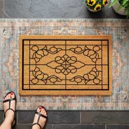 Geometric Wrought Iron Rug - Symmetrical Home - thumbnail 3